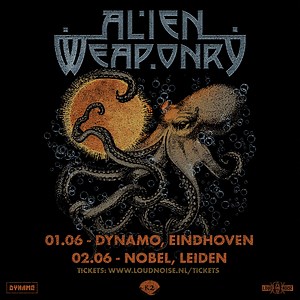 Kia ora NETHERLANDS! It is only 10 days until we play our first show of the tour! It will be great to be back at Dynamo and Nobel! 🤘 Limited tickets left - don't miss out! 1 June - Eindhoven, NL @ Dynamo 2 June - Leiden, NL @ Nobel Grab your tickets at alienweaponry.com or check the link in bio! | Alien Weaponry