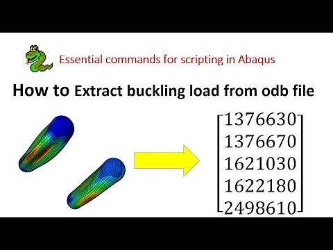Extracting buckling load/eigenvalue from odb file by python scripting in Abaqus