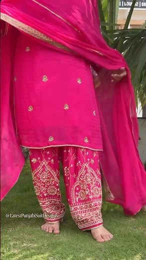 Latest Punjabi 🌸 Heavy Embroidery Wedding Suits #fashion #fashiontrends #punjabisuits #punjabisongs