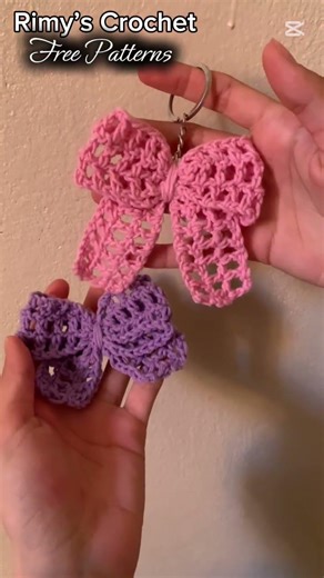 Cute Mesh Bow Crochet 🎀 | Easy for Beginners #crochetpatterns #crochet #crochetprojects