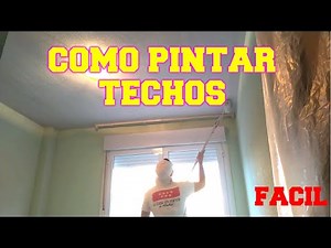 COMO PINTAR TECHOS CON RODILLO SIN DEJAR MARCAS TUTORIAL PÌNTAR CIELO