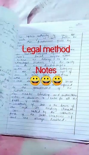 legal method : what is law ? complete notes 😀😀❤️ #learn_law_better
