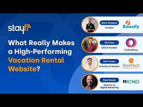 What Really Makes a High-Performing Vacation Rental Website? (Boostly, RealTech, CraftedStays, ICND)