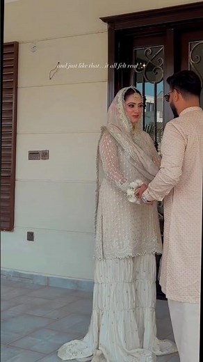 Couldn’t Stop Smiling 😌💕 Dreamy Nikkah Moments ✨ #Shorts