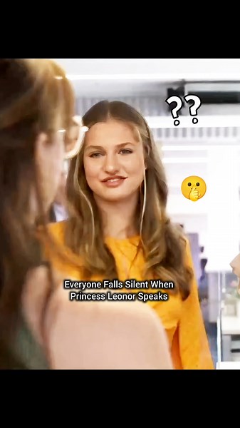 Everyone Falls Silent When Princess Leonor Speaks 👑✨