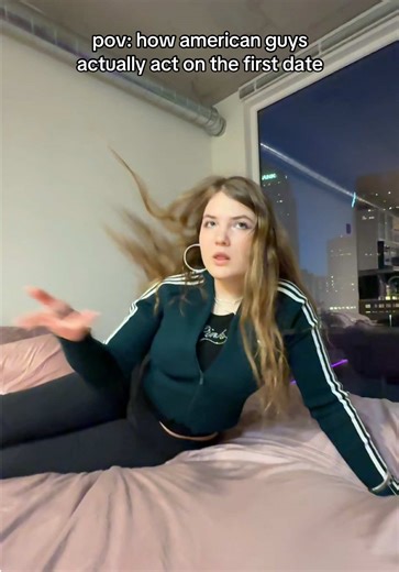 hard for slavic girls to understand, especially the outfits and 50/50 #americanguy #pov #slavicgirl #american #dating Guy shirt: @Spencers Gir jacket: @adidas Girl tank top: @VSPINK Leggings: @target