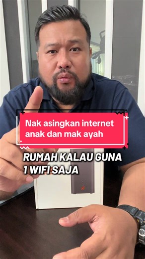 Nk asingkan internet anak dan mak ayah