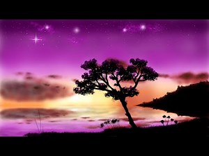 How to paint beach sunset TUTORIAL