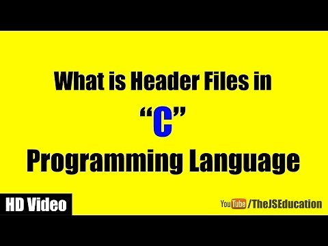 Header Files in C Programming Language | HD Video Tutorial