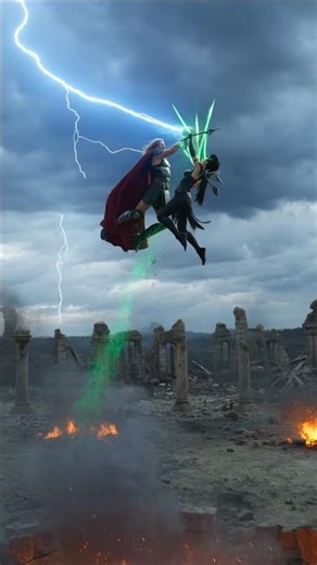 Thor vs Hela – New Series Trailer 🔥 #marvel #shorts #thor #hela
