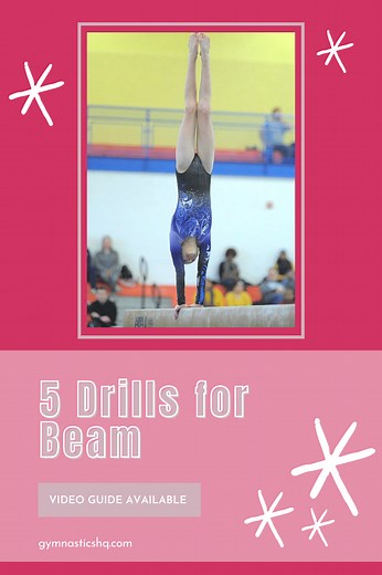Gymnastics Drills with a Beam