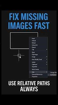 AutoCAD Images Missing After Moving Files? Relative Paths Fix It #AutoCAD #Troubleshooting #XREF