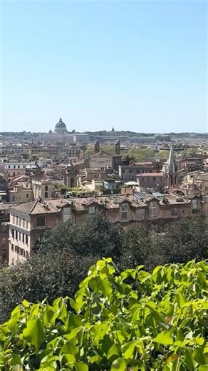Rome’s Best Kept Secret? 🇮🇹 The Stunning Skyline View from Villa Medici #villamedici #romeskyline