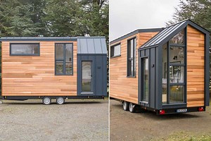 Sherpa, une mignonne et lumineuse Tiny House adaptée aux petites familles