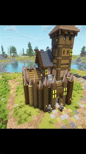 MINECRAFT Worldbuilding: FORTIFIED OUTPOST