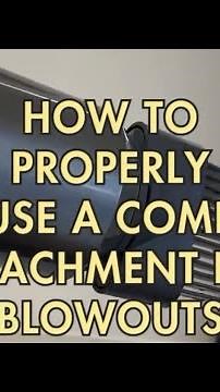 Properly using a comb attachment for blowouts