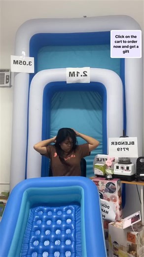 3 rings Inflatable Swimming Pool,for Kids and family, 1.2M-3.05M with Free Pump