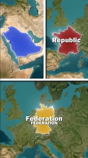 the difference between a monarchy, a republic, and a federation