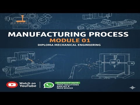 MFP MODULE 01 CLASS 01 MANUFACTURING PROCESS #diploma #mechanical #welding