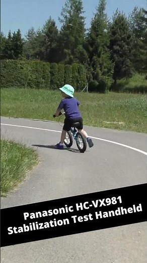 Panasonic HC VX981 Stabilization Test Handheld