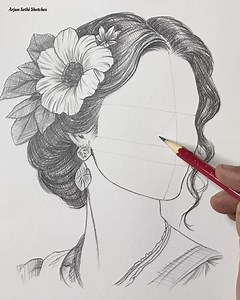 15K views · 625 reactions | Easy girl face sketching ❤️. #pencilart #sketching #drawing #artist #artwork #FBVIDEO #pencilwork | Arjun sethi sketches | Facebook