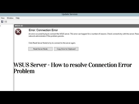 Windows server 2019 - How to Resolve Wsus Server Connection Error | Fix: WSUS Connection Error Reset