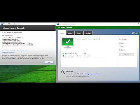Microsoft Security Essentials for Windows XP, RT, 8, 8.1, 10, Server 2012, 2016 or later