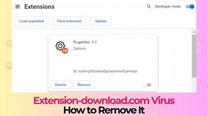 Extension-download.com ポップアップウイルス - 取り外しガイド
