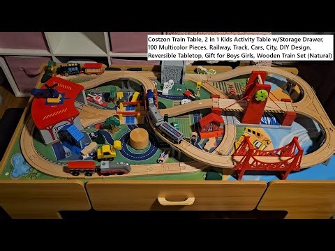 Wooden Train Table Build: Unboxing to Playtime