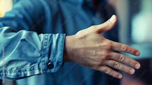 A hand giving a thumbs up sign. The image conveys a positive and encouraging message. The person's hand is raised in the air, and the thumbs up gesture is a universal symbol of approval and agreement
