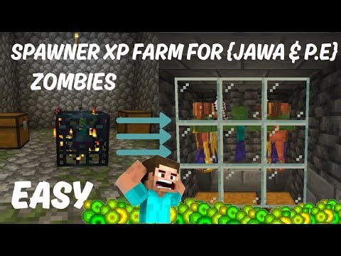Easy And Best Zombies Spawner XP Farm For Minecraft {JAVA & P.E}