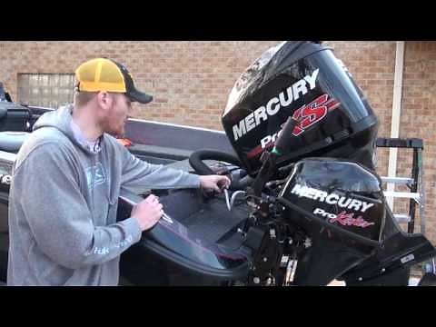 How to hang and prep a small outboard motor