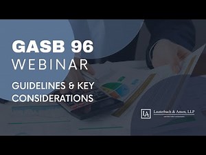 GASB Statement No. 96: Subscription Based Information Technology Agreements