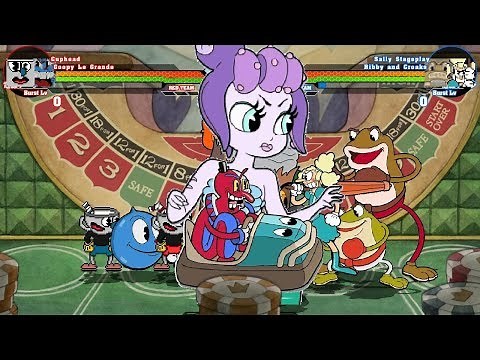 Cuphead Party 4v4 Patch MUGEN 1.1 Battle!!!