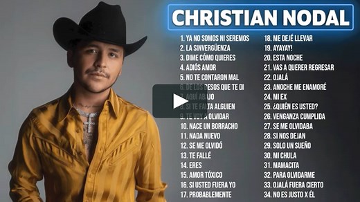CHRISTIAN NODAL MIX ÉXITOS -- LO MAS NUEVO 2022 -- LO MEJOR CANCIONES DE CHRISTIAN NODAL