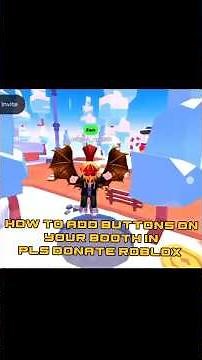 HOW TO ADD BUTTONS ON YOUR BOOTH IN PLS DONATE ROBLOX 😄
