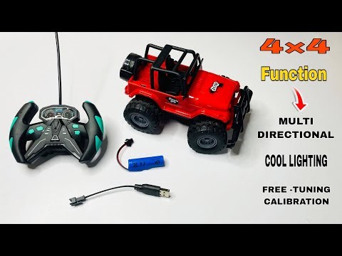 Remote Control Powerful Off-roading Jeep 4×4 Unboxing And Testing Video||