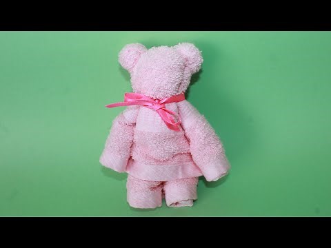 How to make a TOWEL BEAR for a Baby Shower