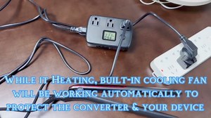 Voltage Converter US to Europe 220v to 110v Converter with PD30W and LCD Display, 250W Step Down Converter Travel Power Converter Adapter Combo for EU/UK/AU/Asia/India/South Africa