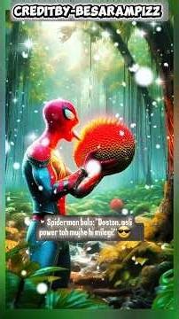 Spiderman को मिली Pichkari वाली Power! 😂 Jadui Kathal Challenge 🥭 #shorts