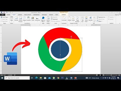 Chrome Logo Design in MS Word | How to Create Chrome Logo in Microsoft Word | Muabi Design