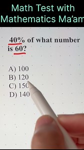 Math Challenge 🧠✍️ #challenge #fblifestyle #learnwithfun #reelsviralシ #reelschallenge #mathisfun #problemsolving #mentalmath | Mathematics Ma'am