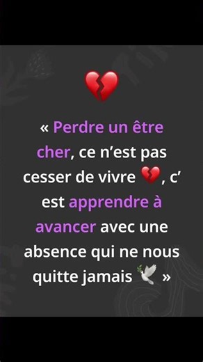 Apprendre à vivre avec l’absence