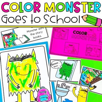 The Color Monster Goes to School: Back to School preschool literacy activities