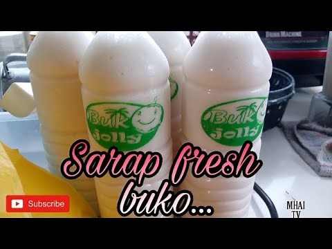 FRESH BUKO ( Buko shake made from fresh Buko) || MHAI TV