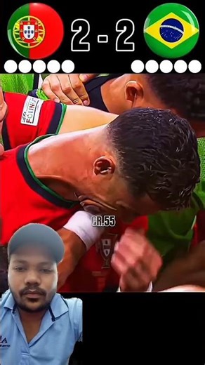 Portugal vs Brazil: The Ultimate Penalty Shootout Drama! 🇵🇹🆚🇧🇷 | Ronaldo vs Neymar Emotions ⚽🔥#cr7