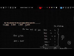 Conquer Campus Placements: Calendar Problems (Repetition Series Lecture 3 – Type 3)