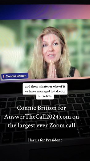 Connie Britton for AnswerTheCall2024.com - Kamala Harris for President