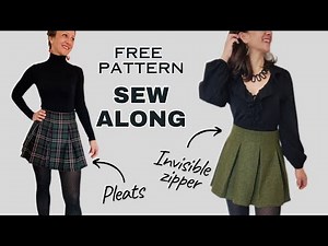 Learn to Sew a Box-Pleated Skirt | Free Pattern #UP1076 (Unfettered Patterns)