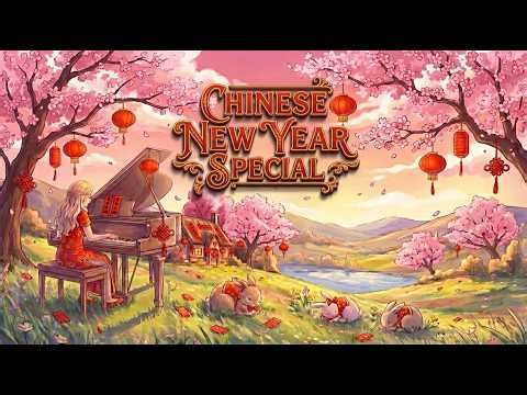 3 Hour Relaxing Chinese New Year Music 🧧 Ghibli Style (Piano, Flute & Violin)